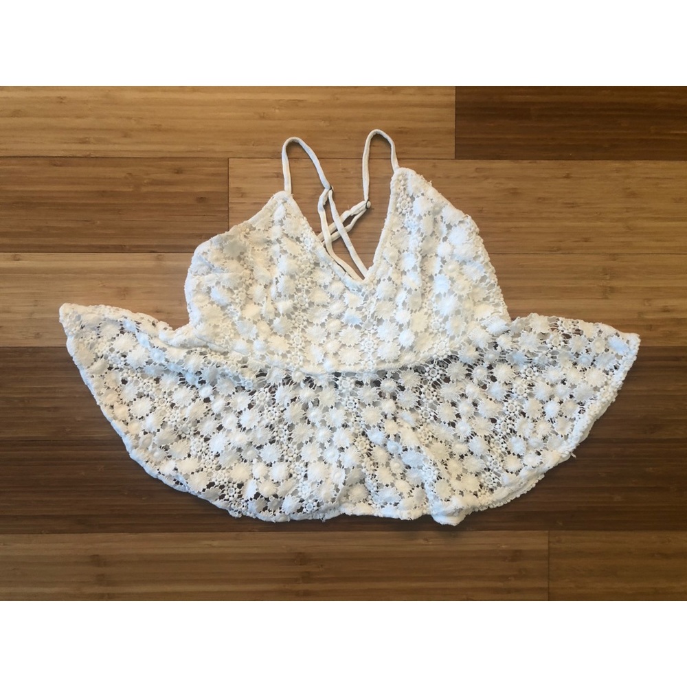 White lace top
